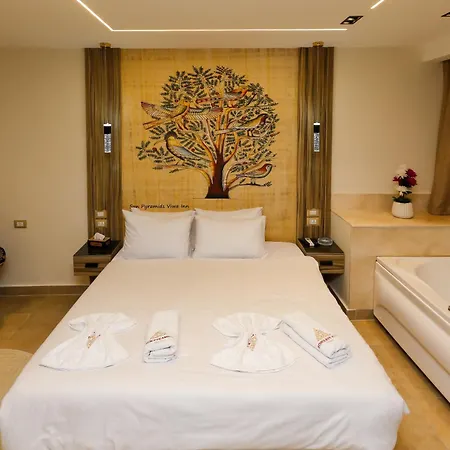 Pyramids View& Grand Museum With Jacuzzi On Eleven Floor & Roof Restaurant Apartment Cairo Exterior photo