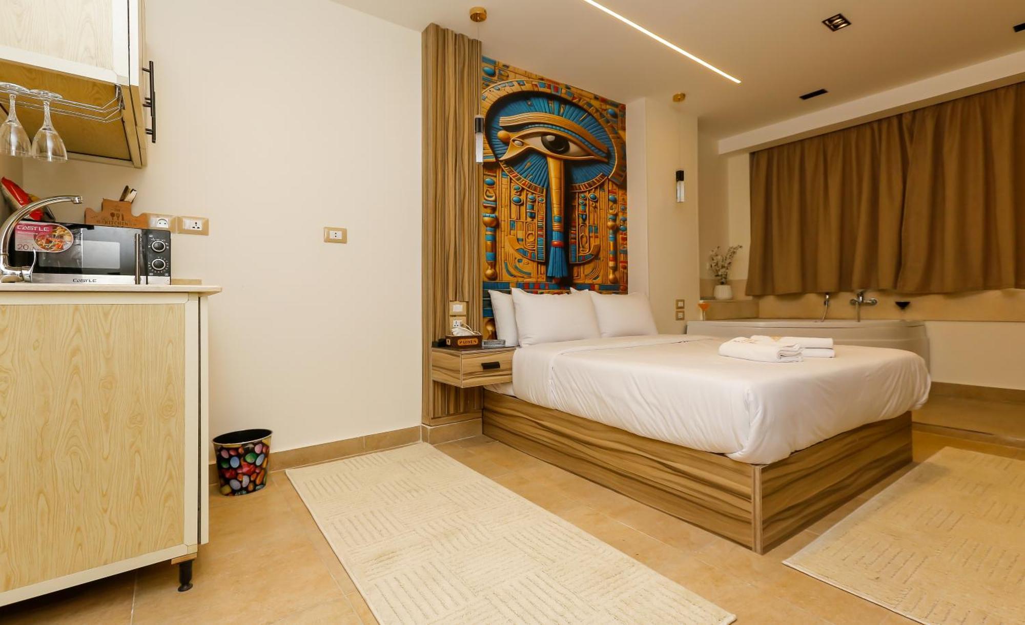 Pyramids View& Grand Museum With Jacuzzi On Eleven Floor & Roof Restaurant Apartment