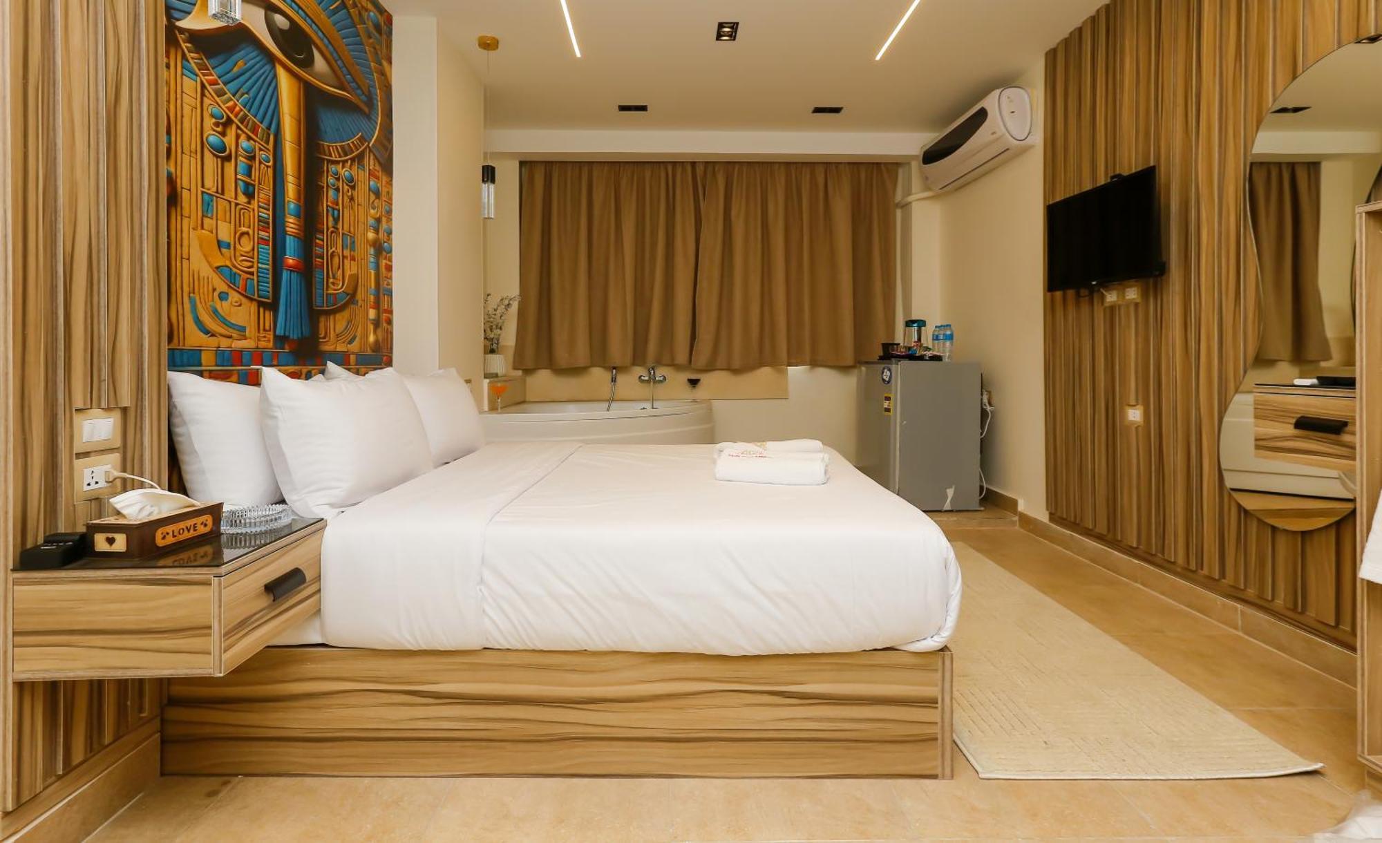 Pyramids View& Grand Museum With Jacuzzi On Eleven Floor & Roof Restaurant Apartment Cairo